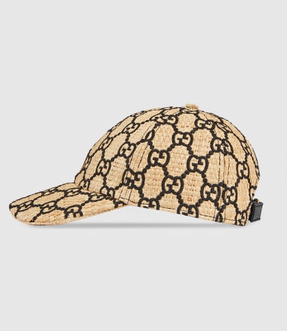 구찌 스네이크 스킨 GG 야구 모자 모자 GG baseball hat with snakeskin